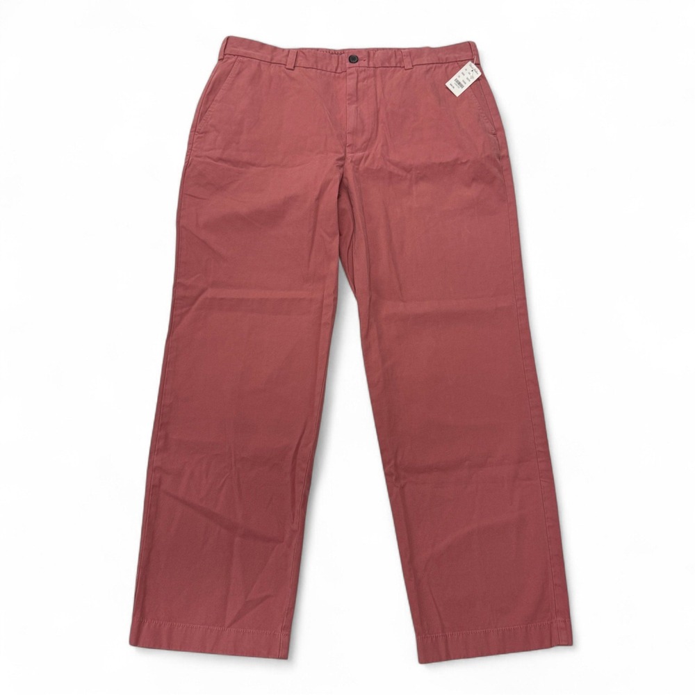 Brooks Brothers Clark Chino Pants Mens 38 x 30 NWT Brick Red Chino Cotton Casual